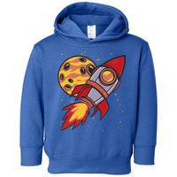 Rocket Spaceship Galaxy Retro Toddler Hoodie