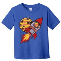 Rocket Spaceship Galaxy Retro Toddler T-Shirt