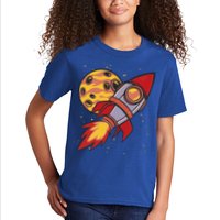 Rocket Spaceship Galaxy Retro Kids T-Shirt