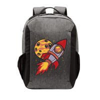 Rocket Spaceship Galaxy Retro Vector Backpack