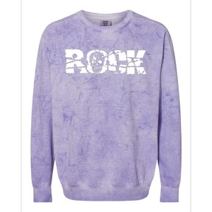 Rock Skull Grunge Colorblast Crewneck Sweatshirt