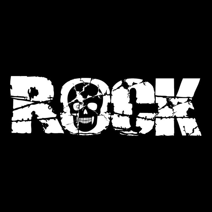 Rock Skull Grunge Cooling Performance Crew T-Shirt