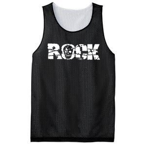 Rock Skull Grunge Mesh Reversible Basketball Jersey Tank