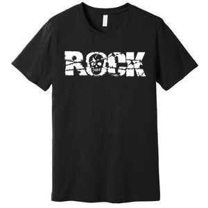 Rock Skull Grunge Premium T-Shirt