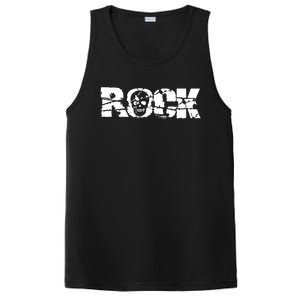 Rock Skull Grunge PosiCharge Competitor Tank