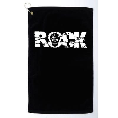 Rock Skull Grunge Golf Towel