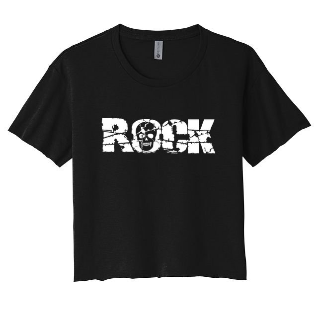 Rock Skull Grunge Crop Top