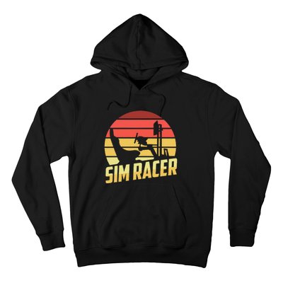 Retro Simulation Gaming Racer Race Car Vintage Sim Racing Hoodie