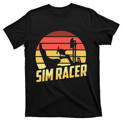 Retro Simulation Gaming Racer Race Car Vintage Sim Racing T-Shirt