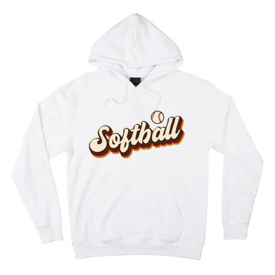 Retro Softball Graphic Softball Hoodie