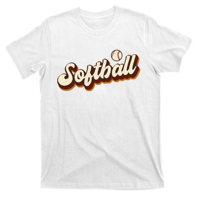 Retro Softball Graphic Softball T-Shirt