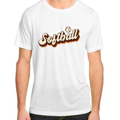 Retro Softball Graphic Softball Adult ChromaSoft Performance T-Shirt