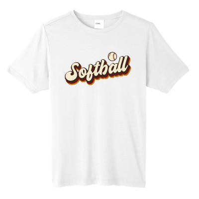 Retro Softball Graphic Softball Tall Fusion ChromaSoft Performance T-Shirt