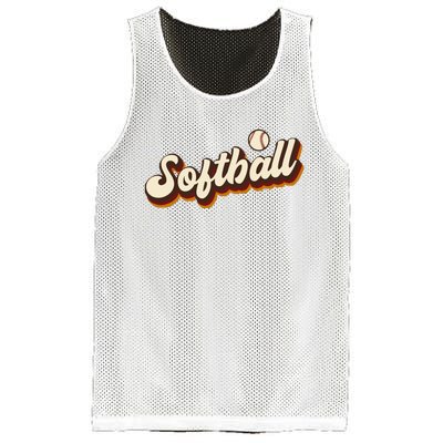 Retro Softball Graphic Softball Mesh Reversible Basketball Jersey Tank