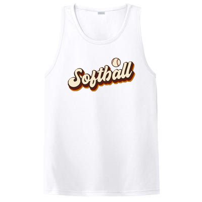 Retro Softball Graphic Softball PosiCharge Competitor Tank