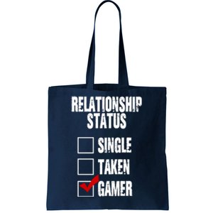 Relationship Status Gamer Funny Tote Bag