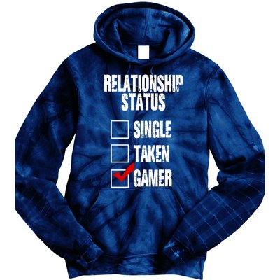 Relationship Status Gamer Funny Tie Dye Hoodie