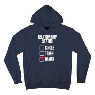 Relationship Status Gamer Funny Tall Hoodie