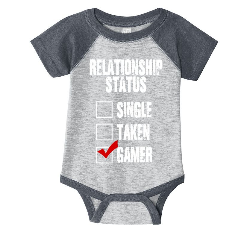 Relationship Status Gamer Funny Infant Baby Jersey Bodysuit