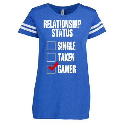 Relationship Status Gamer Funny Enza Ladies Jersey Football T-Shirt