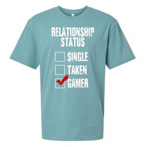 Relationship Status Gamer Funny Sueded Cloud Jersey T-Shirt