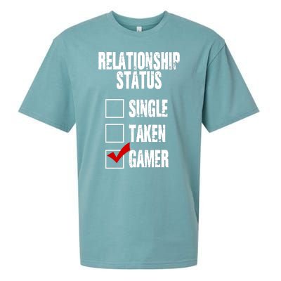 Relationship Status Gamer Funny Sueded Cloud Jersey T-Shirt