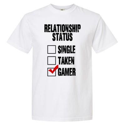 Relationship Status Gamer Funny Garment-Dyed Heavyweight T-Shirt