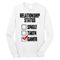 Relationship Status Gamer Funny Long Sleeve Shirt