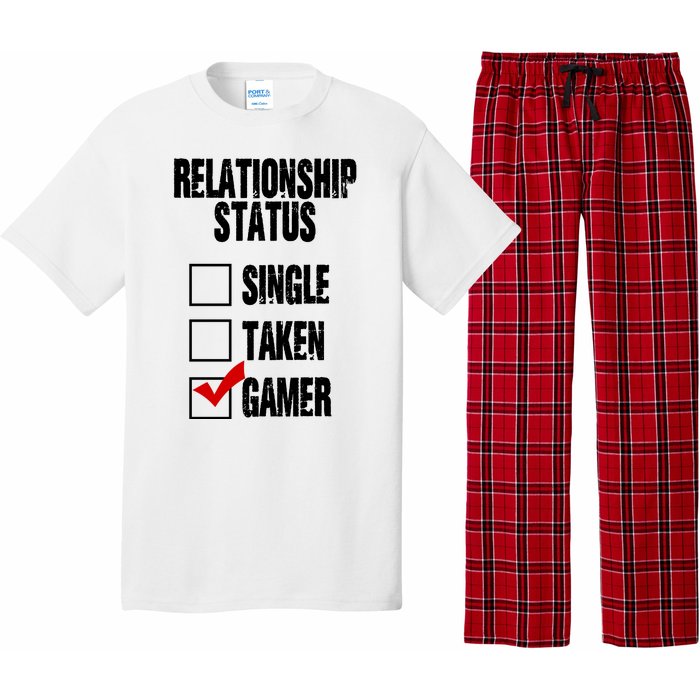 Relationship Status Gamer Funny Pajama Set