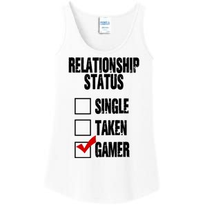 Relationship Status Gamer Funny Ladies Essential Tank