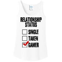 Relationship Status Gamer Funny Ladies Essential Tank