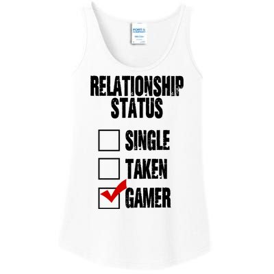 Relationship Status Gamer Funny Ladies Essential Tank