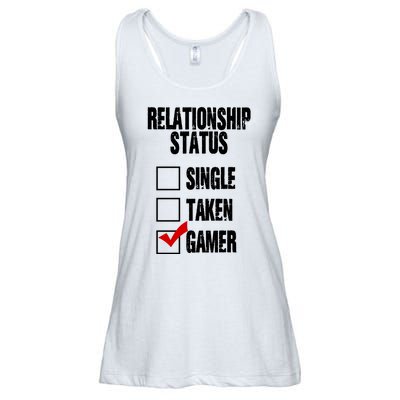 Relationship Status Gamer Funny Ladies Essential Flowy Tank