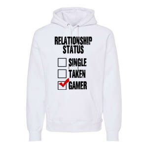 Relationship Status Gamer Funny Premium Hoodie