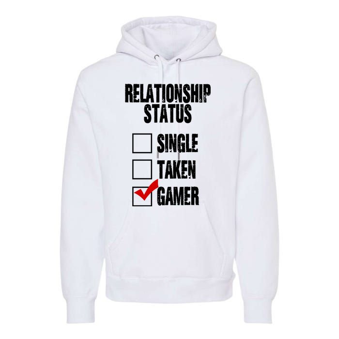 Relationship Status Gamer Funny Premium Hoodie