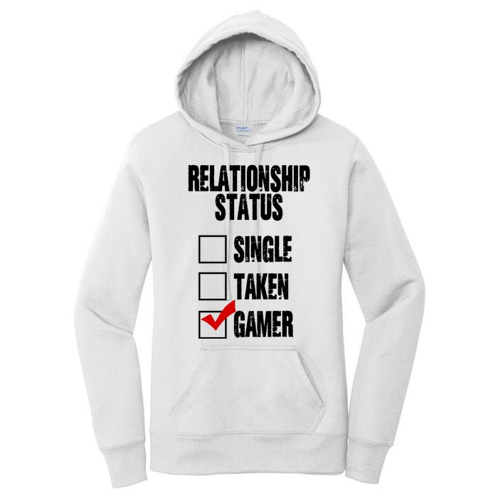 Relationship Status Gamer Funny Women's Pullover Hoodie