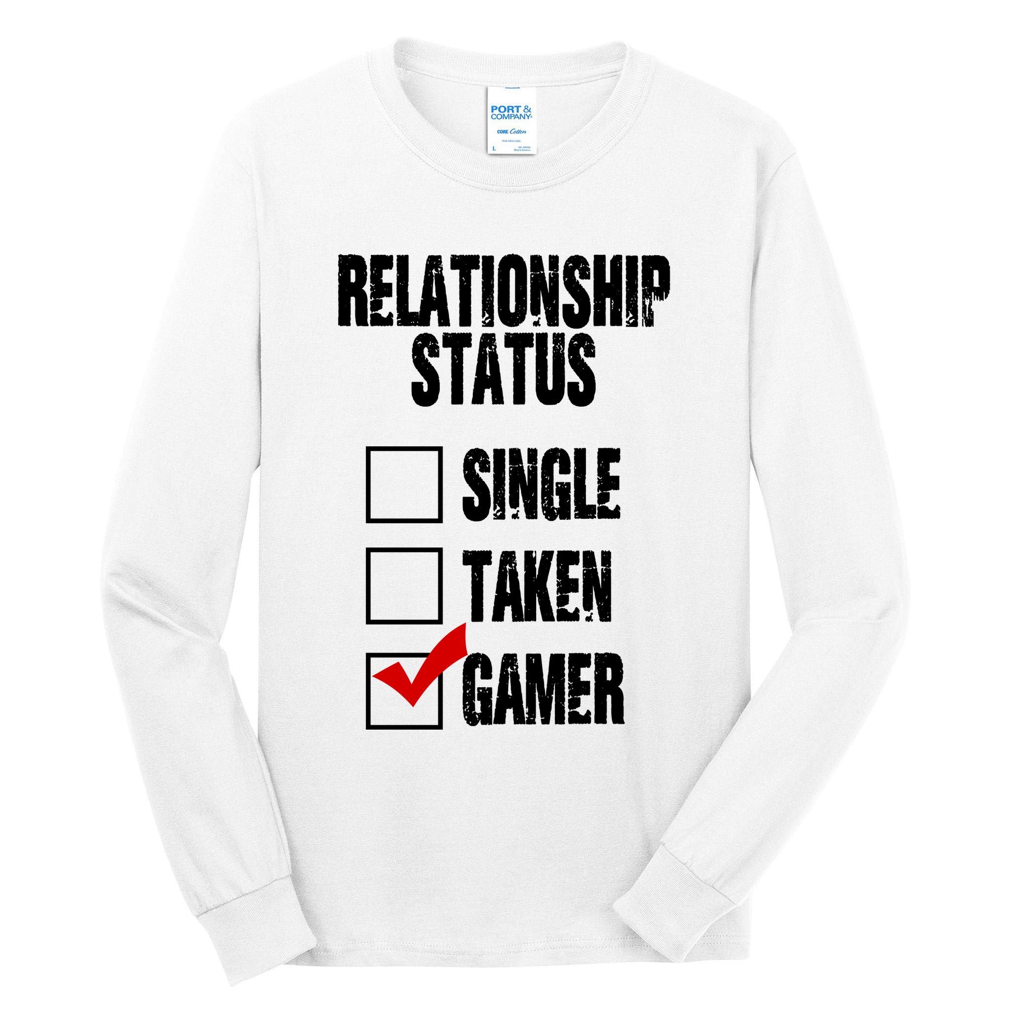 Relationship Status Gamer Funny Tall Long Sleeve T-Shirt