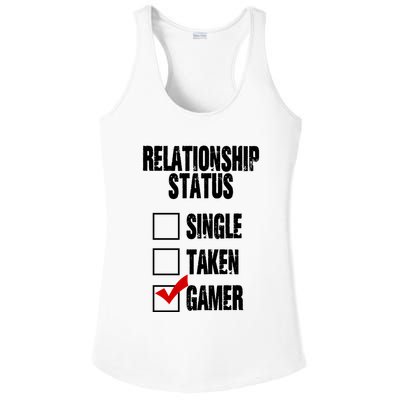 Relationship Status Gamer Funny Ladies PosiCharge Competitor Racerback Tank