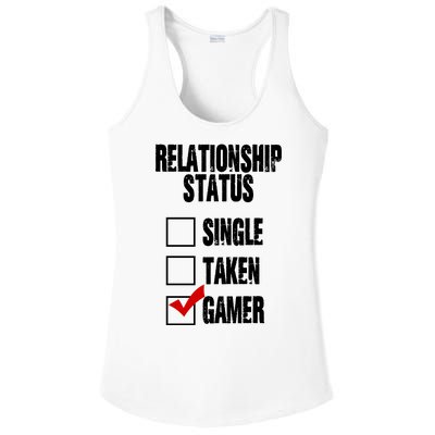 Relationship Status Gamer Funny Ladies PosiCharge Competitor Racerback Tank