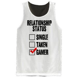 Relationship Status Gamer Funny Mesh Reversible Basketball Jersey Tank