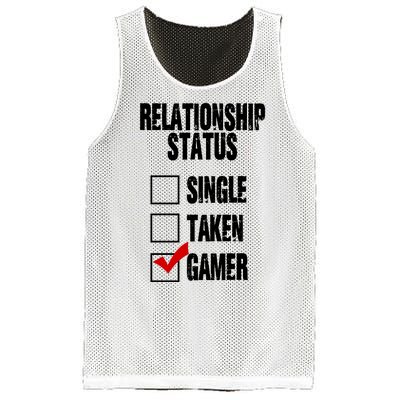 Relationship Status Gamer Funny Mesh Reversible Basketball Jersey Tank