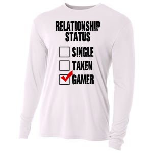 Relationship Status Gamer Funny Cooling Performance Long Sleeve Crew