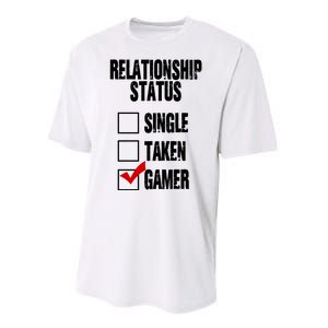 Relationship Status Gamer Funny Performance Sprint T-Shirt