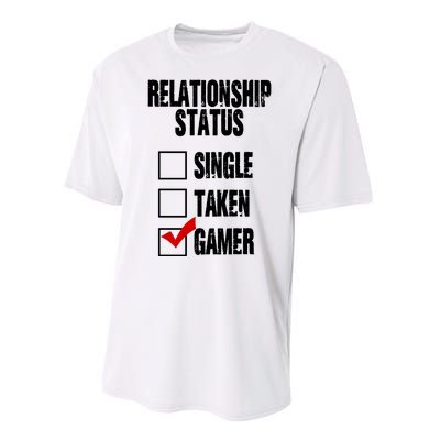 Relationship Status Gamer Funny Performance Sprint T-Shirt