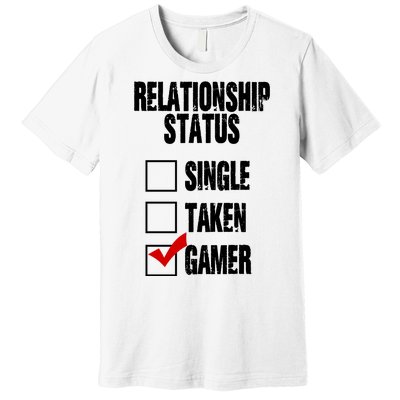 Relationship Status Gamer Funny Premium T-Shirt