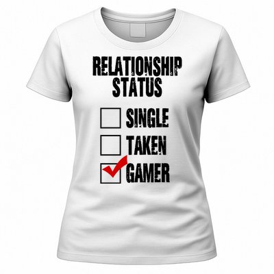 Relationship Status Gamer Funny Women's T-Shirt