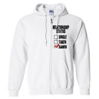 Relationship Status Gamer Funny Full Zip Hoodie