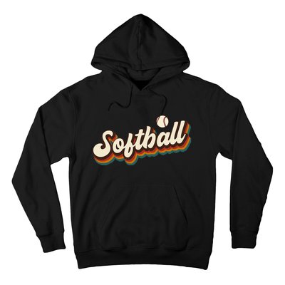 Retro Softball Graphic Softball Hoodie