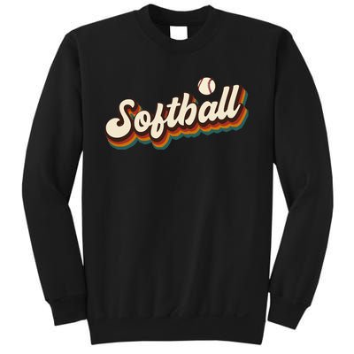 Retro Softball Graphic Softball Sweatshirt