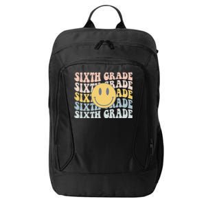 Retro Sixth Grade Teacher First Day Of School 6th Grade City Backpack